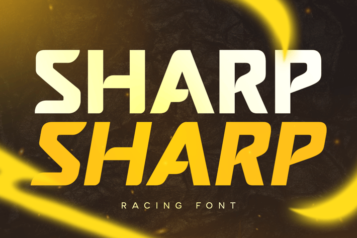 Sharp - Racing Font