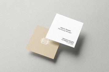 Square Card Mockup