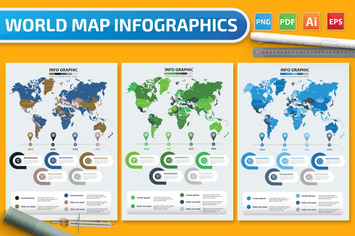 World Map Infographics
