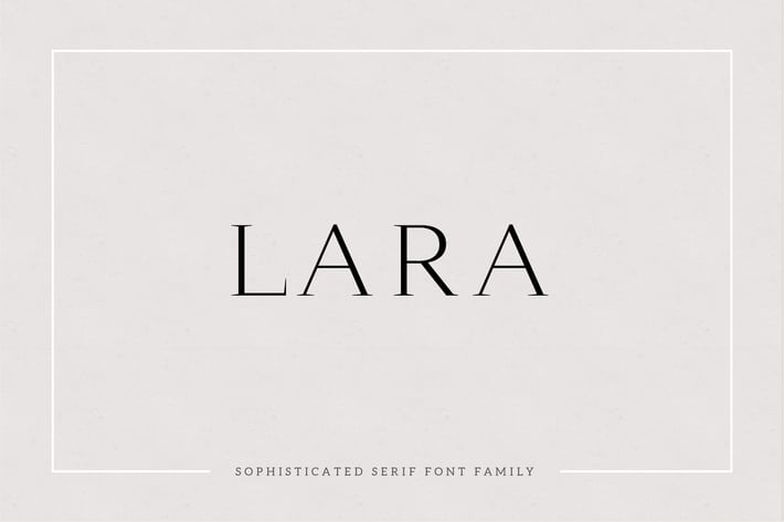 Lara - Sophisticated Serif Typeface