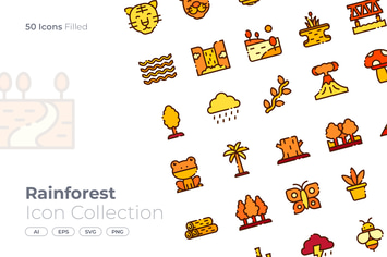 Rain Forest Filled Icon