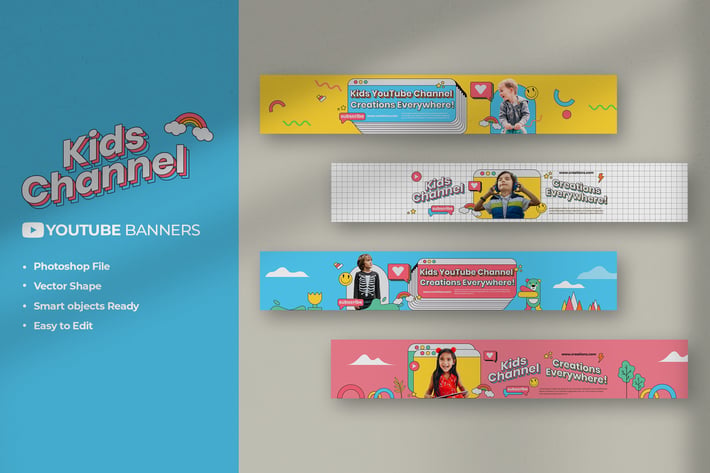 Kids Channel Youtube Banners