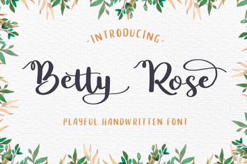 Betty Rose - Handwritten Font