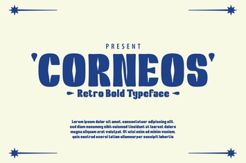 Corneos - Display Retro Typeface