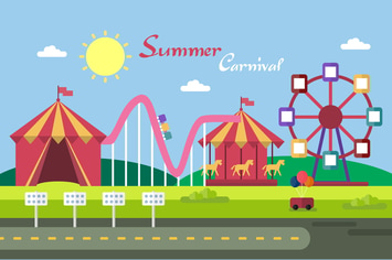 Summer Carnival - Illustration Background