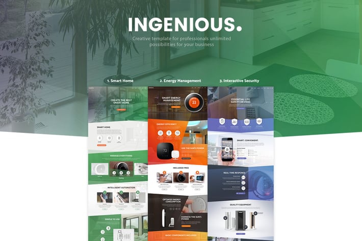 Ingenious - Smart Home Automation HTML Template