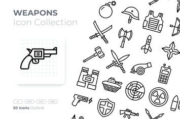 Weapons Outline Icon