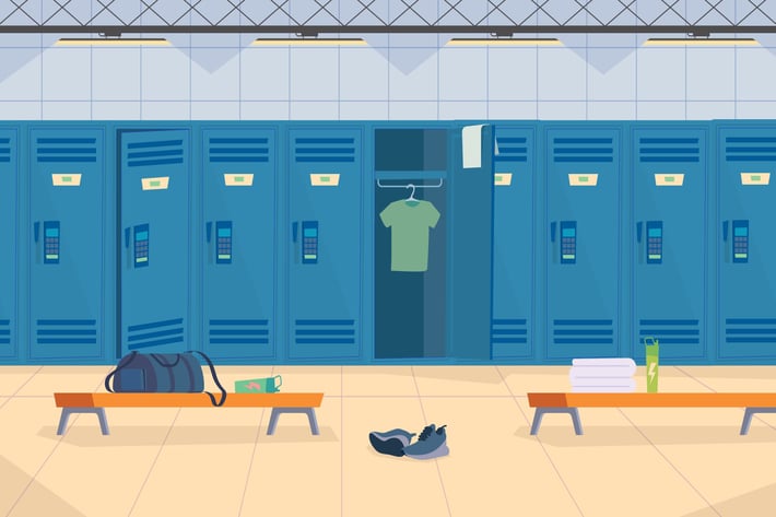 Locker Room - Illustration Background