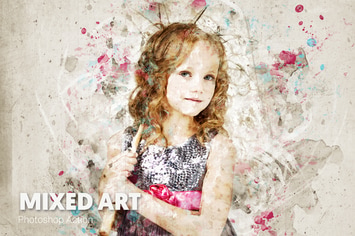 Mixed Art Photoshop Action