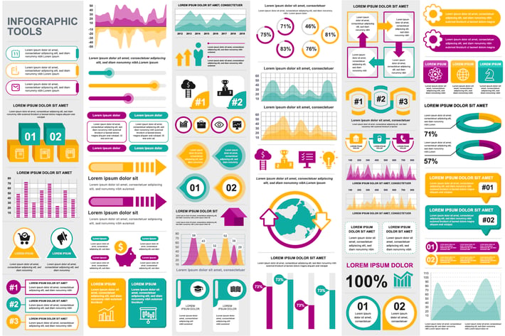 Collection Infographic Elements for Presentation