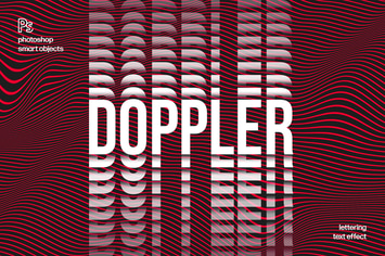 Doppler Distortion Text Effect