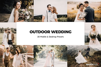 20 Outdoor Wedding Lightroom Presets & LUTs