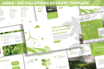 Airea - Air Pollutions Keynote Template