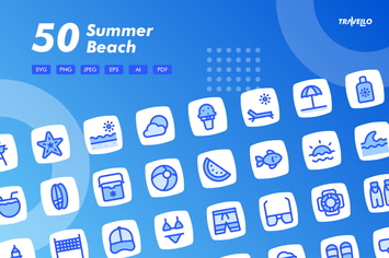 Travello Summer Beach Icons