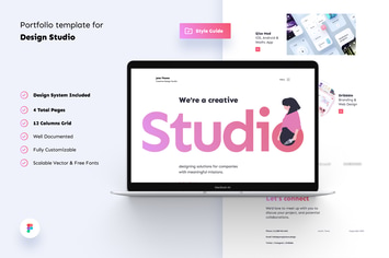 Design Studio Creative Portfolio Template UI Kit