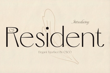 CS Resident – Elegant Font