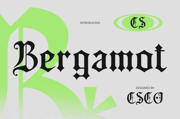 Bergamot – Blackletter Font