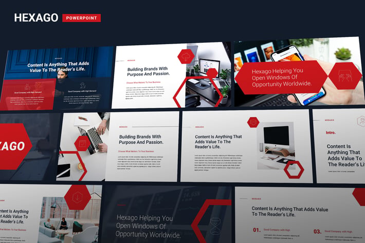 Hexago - Multipurpose Business Powerpoint Template