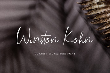 Winston Kohn Signature Handwritten Font
