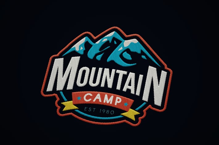 Vintage Mountain Camp Badge