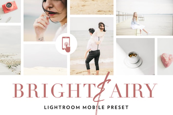 Bright and airy Lightroom Mobile Preset