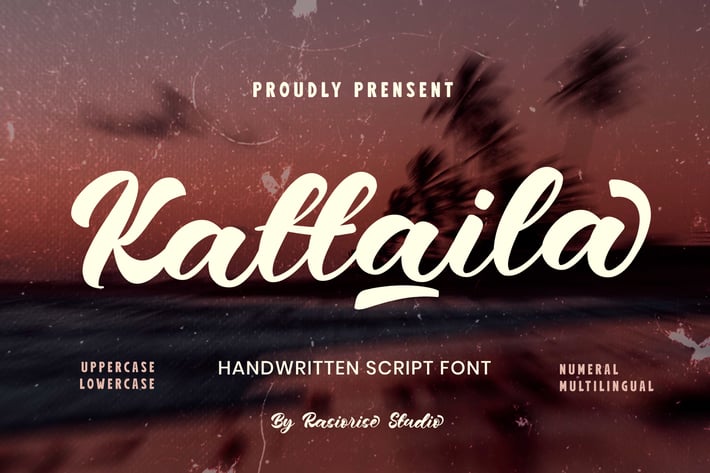 Kattaila - Handwritten Script Font