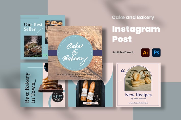 Cake Bakery Instagram Post