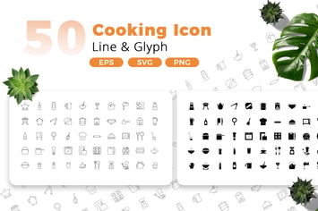 50 Cooking Icon Pack