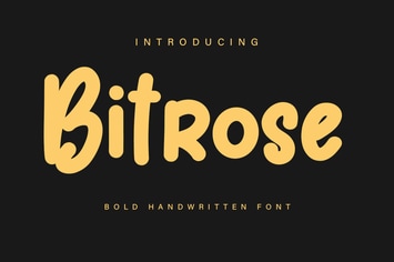 Bitrose - HAndwritten FOnt