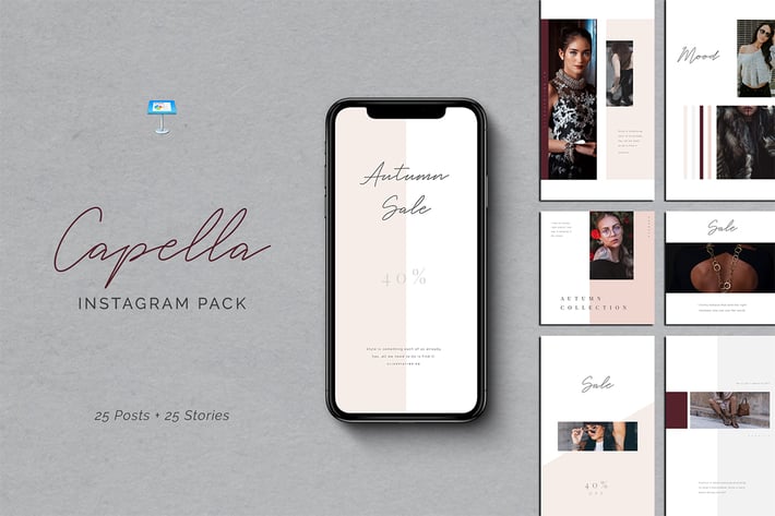 Capella Keynote Instagram Pack