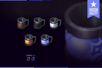 Sub Badges Beer Mug for Twitch