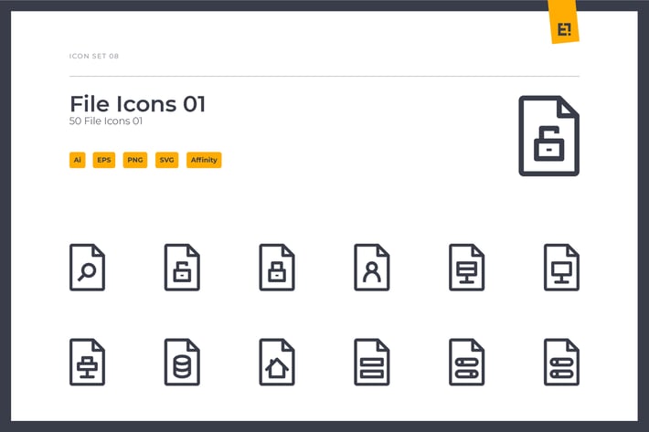 Icono - File and Documents Icon Set 01