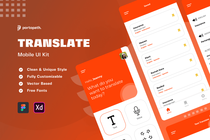 Translator App - Mobile Kit