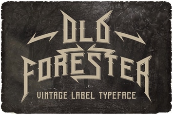 Old Forester Vintage Label Font