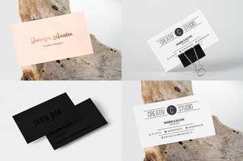 4 Business Card Mock Up Vol 02