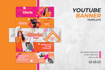 Modern Youtube Banner Template