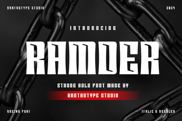 Ramder Bold Strong Font