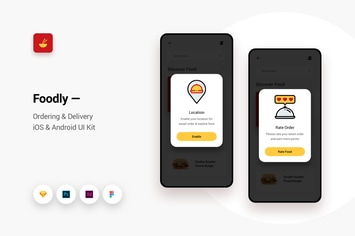 Foodly - Ordering Delivery iOS & Android UI Kit 10