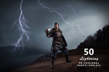50 Lightning Photo Overlays