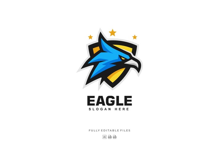 Eagle Head Sports and E-sports Style Logo