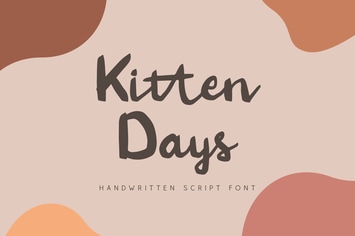 Kitten Days - Handwritten Font