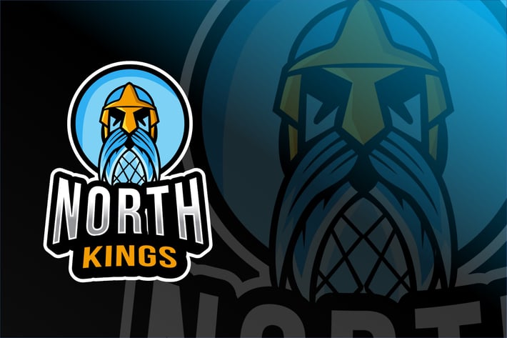 North King Esport Logo Template
