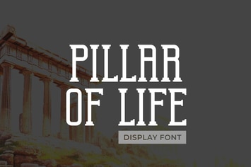 Pillar Of Life - Display Font