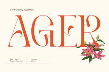 Ager - Logo Font