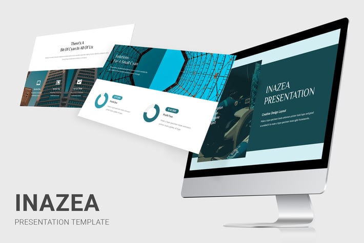 Inazea : Cyan Color Tone Keynote