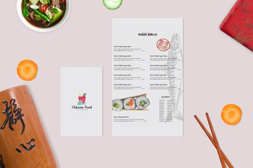 Asian Food Mock Up
