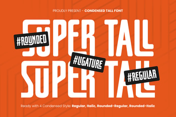 Super Tall - Condensed Tall Font
