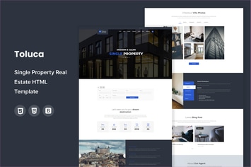  Toluca: Single Property Real Estate HTML Template