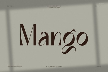 Mango Unique Display Font