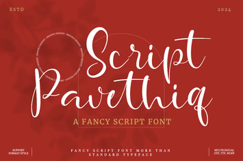 Pavethiq - Fancy Script Font